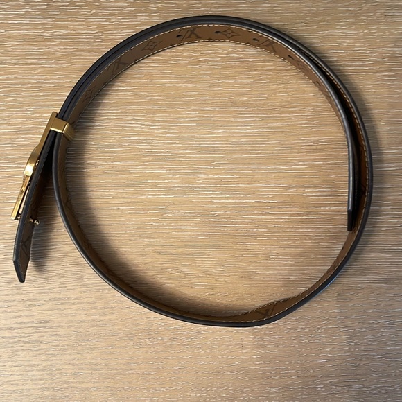 Louis Vuitton Monogram 25mm Dauphine Reversible Belt size 80 Black/Brown - Picture 5 of 8